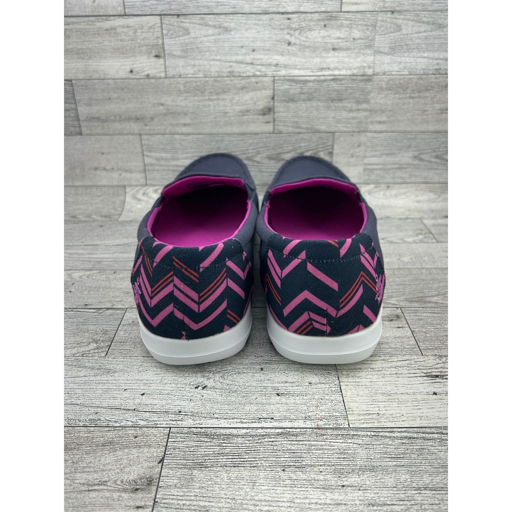 Skechers Go Walk Slip On Shoes Navy Pink Women Sz 9.5 Comfort Lightweight Casual - Picture 8 of 12